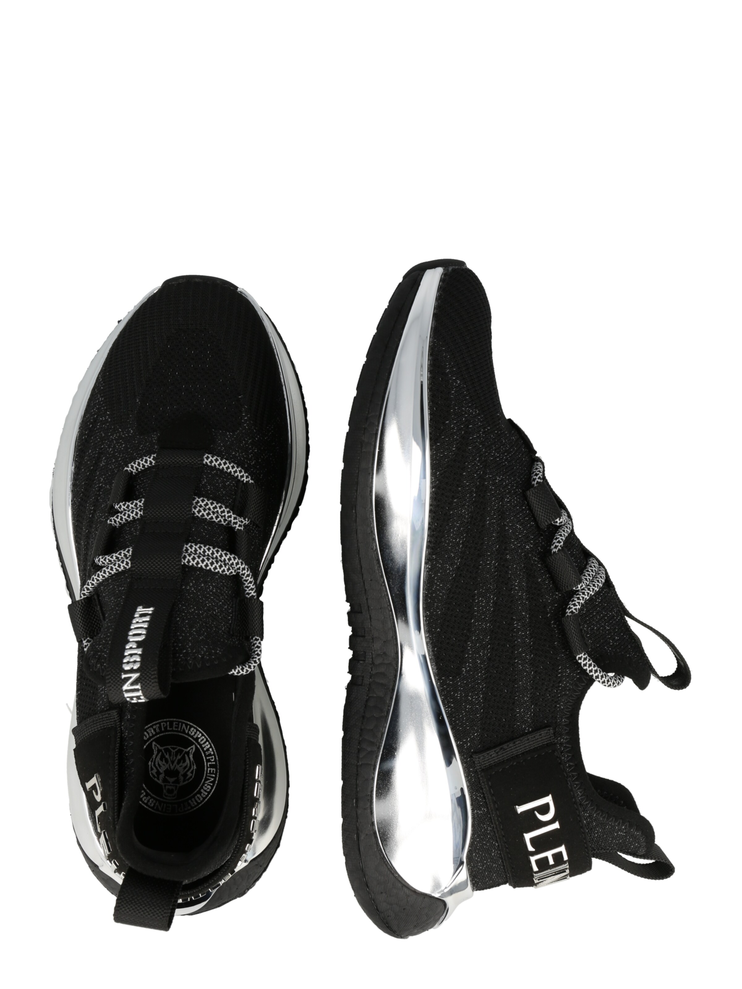 Plein Sport Sneakers laag 'Tiger' in Zwart