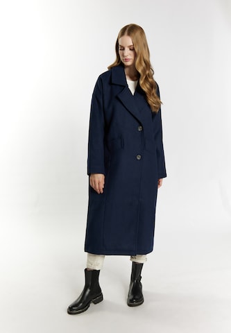 DreiMaster Vintage Ανοιξιάτικο και φθινοπωρινό παλτό σε μπλε: μπροστά