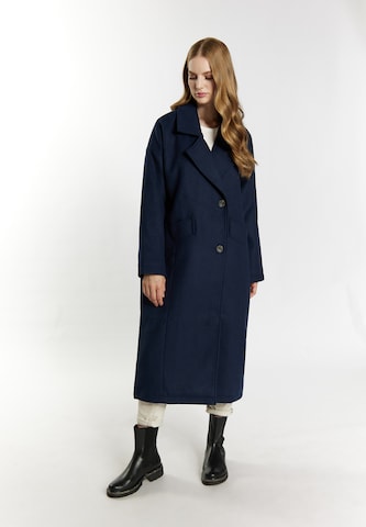 DreiMaster Vintage Between-seasons coat in Blue: front