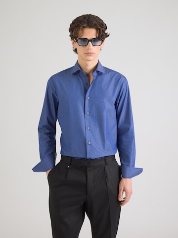 Michael Kors Slim Fit Forretningsskjorte i blå: forside