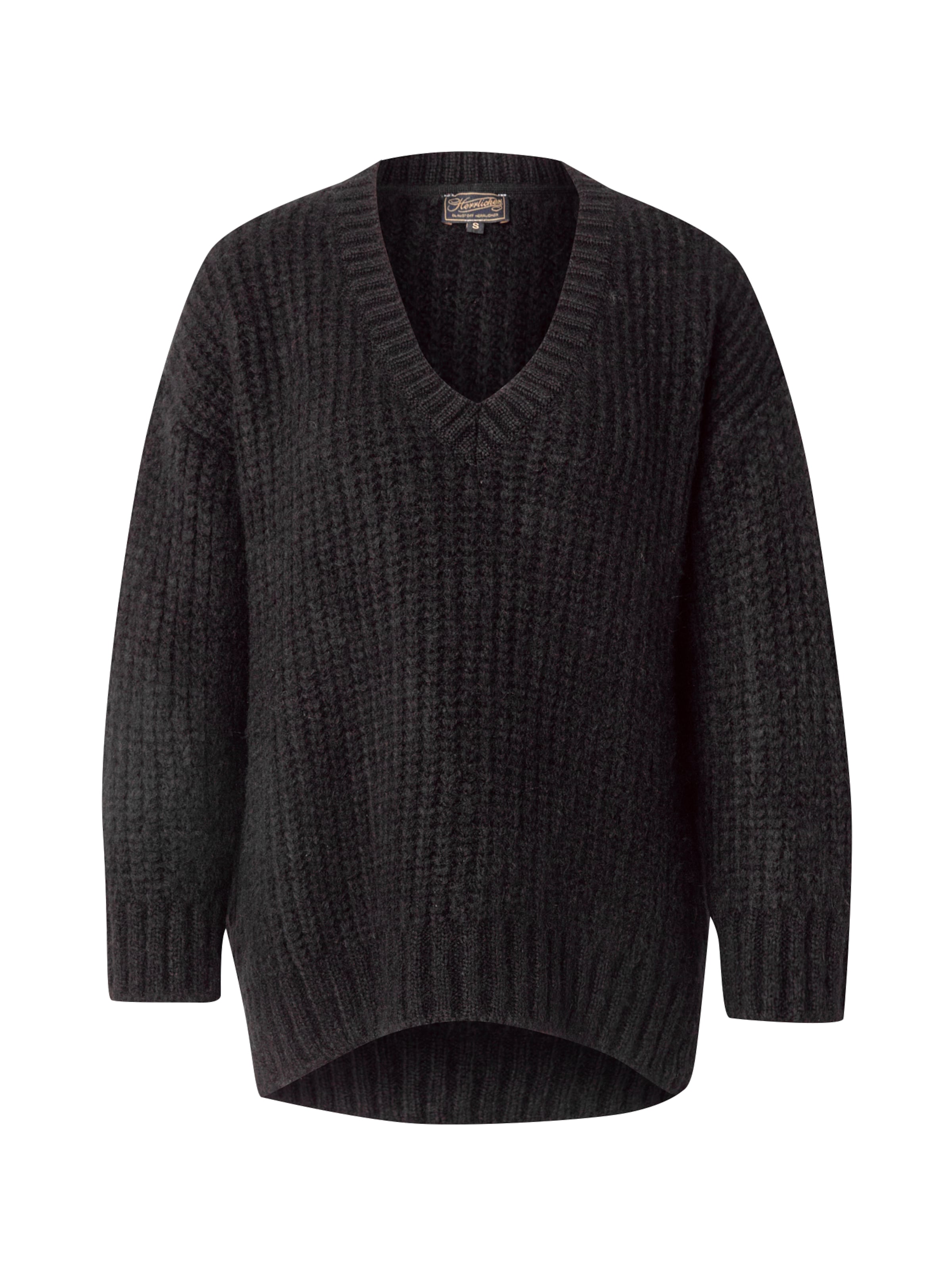 Herrlicher Pullover 'Lottina' in Schwarz: Vorderseite