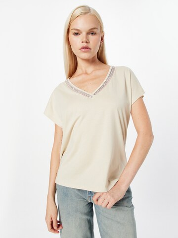 ONLY T-Shirt 'LULU' in Beige: predná strana