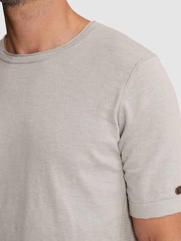 Maglietta 'T-shirt in slub cotton' di CAST IRON in grigio