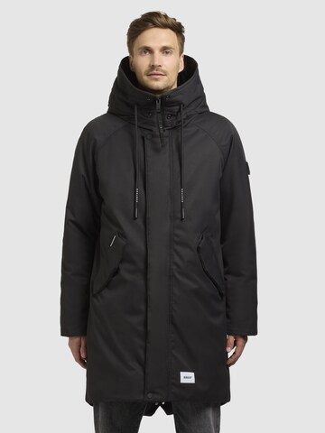 Manteau d’hiver 'Anth' khujo en gris : devant