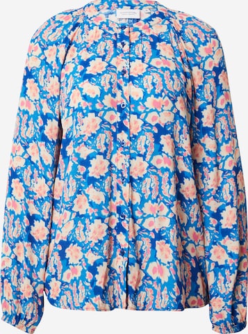 Chemisier comma casual identity en bleu : devant