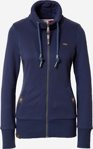 Ragwear Zip-Up Hoodie 'RYLIE' in Blue: front