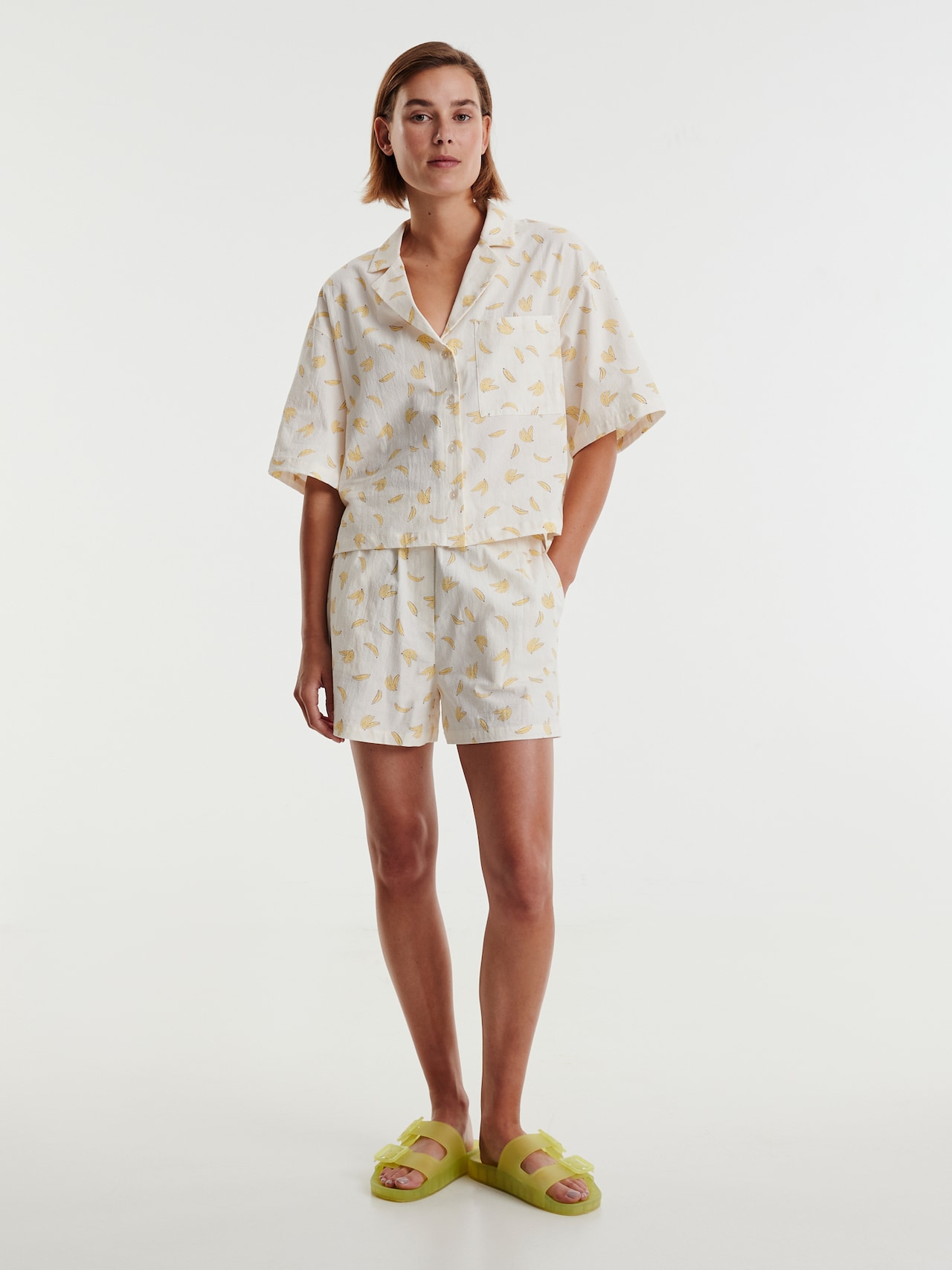 EDITED Produkte Shirt 'DALLAS' pastellgelb