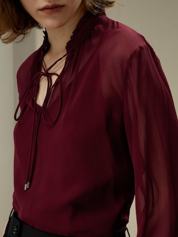 Lilysilk - Blusa 'Georgette' en rojo