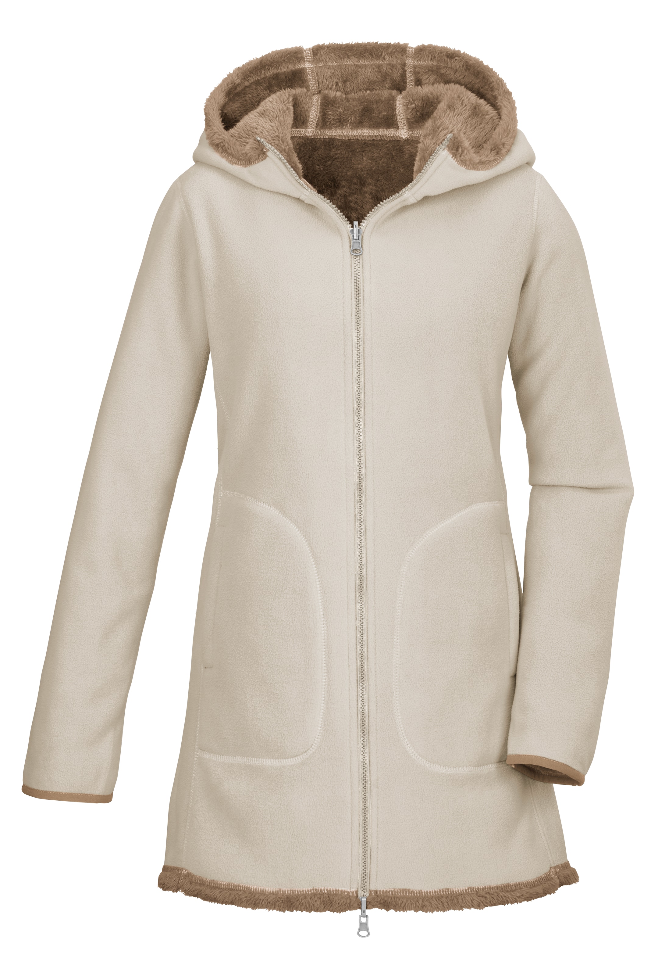 G.I.G.A. DX by killtec Funktionsmantel in Beige: Vorderseite