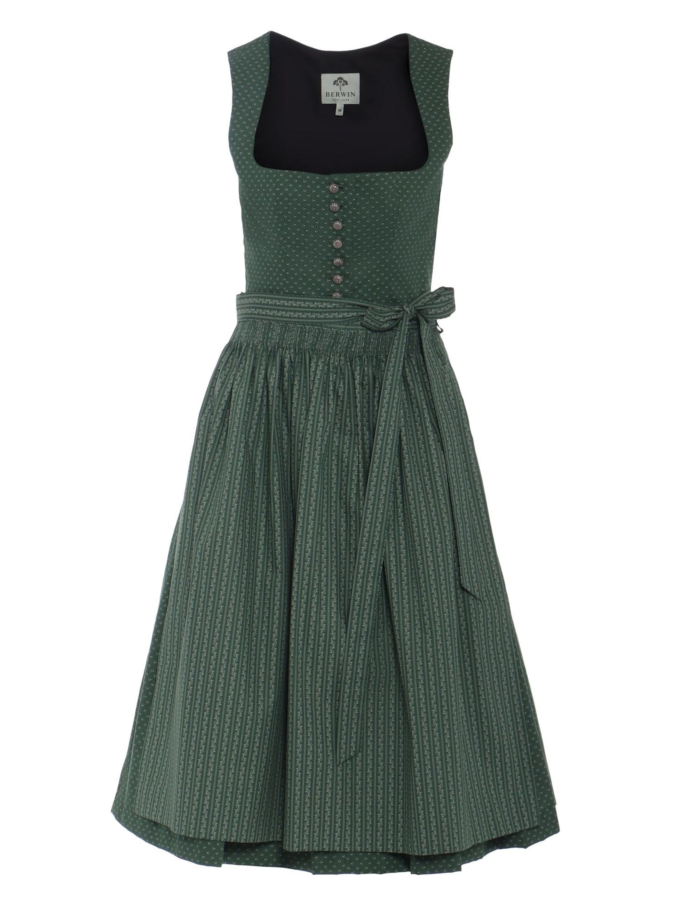 BERWIN & WOLFF Dirndl‌‌‌ in Grün: Vorderseite