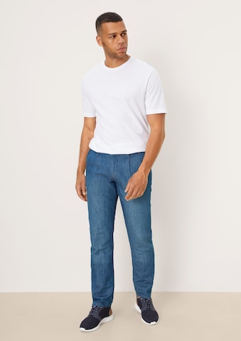 s.Oliver Regular Bandplooi jeans in Blauw
