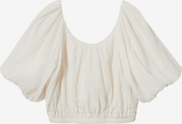 MANGO Blouse 'Biel' in White: front