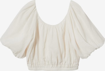 MANGO Blouse 'Biel' in Wit: voorkant