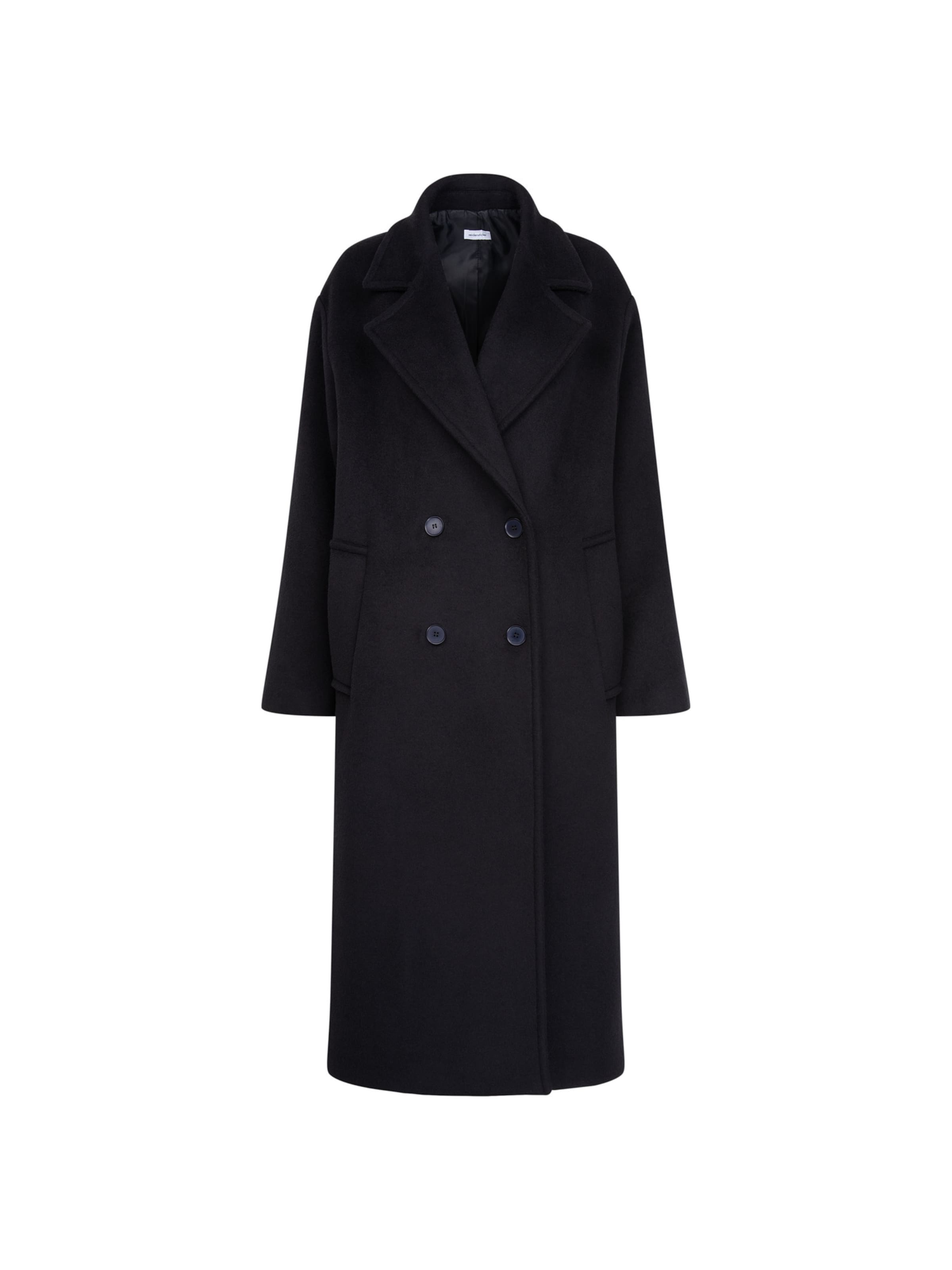 SEIDENSTICKER Mantel in Schwarz: Vorderseite