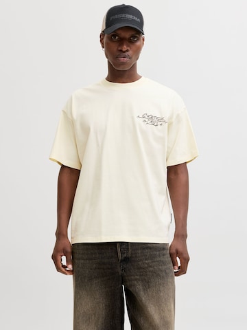 T-Shirt JACK & JONES en jaune : devant