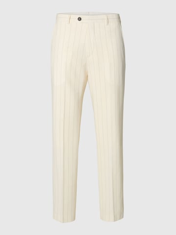 Regular Pantalon SELECTED en blanc : devant