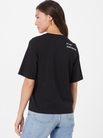 Marc O'Polo T-Shirt 'Hapiness' in Schwarz