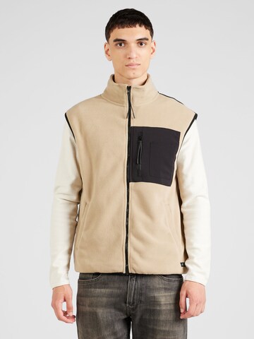 Gilet di BLEND in beige: frontale