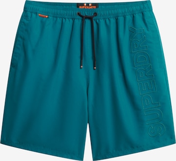Superdry Zwemshorts 'Premium' in Groen: voorkant