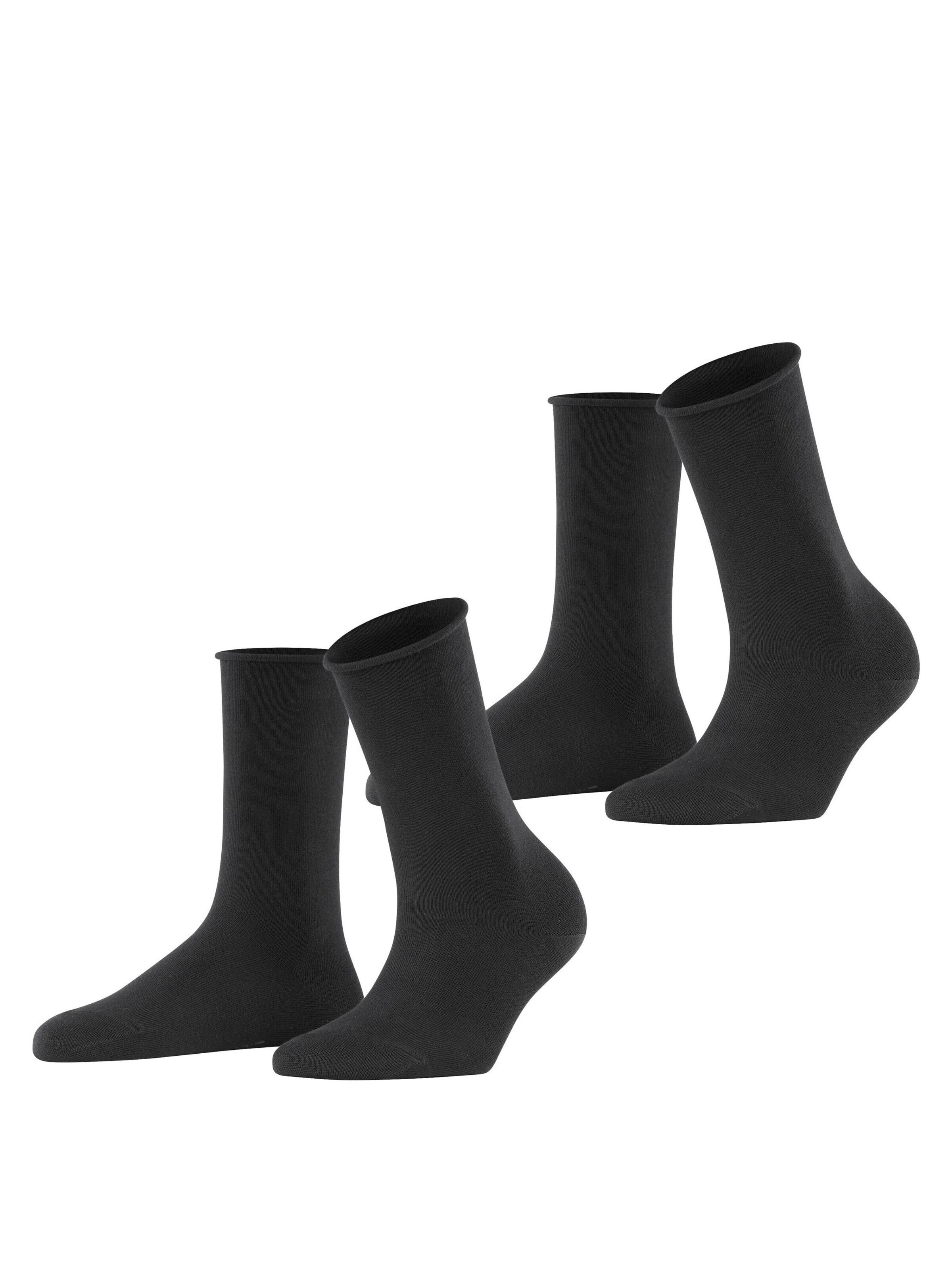 ESPRIT Socken 'Basic Pure 2-Pack'‌‌‌ in Schwarz: Vorderseite