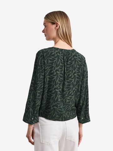 Camicia da donna 'Splitneck w knot detail AOP 346643' di STREET ONE in verde