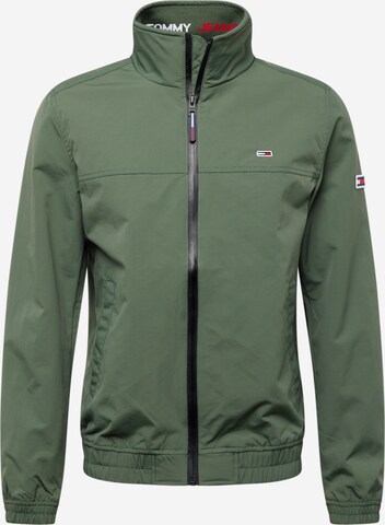 Tommy Jeans - Chaqueta de entretiempo 'ESSENTIAL' en verde: frente