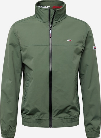 Tommy Jeans Between-Season Jacket 'ESSENTIAL' in Green: front