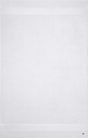 LACOSTE Shower Towel in White: front