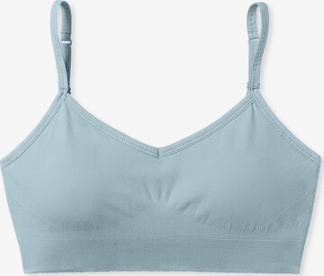 SCHIESSER Bralette Bra ' Casual Seamless ' in Blue: front