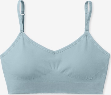 SCHIESSER Bustier ' Casual Seamless ' in Blau: Vorderseite