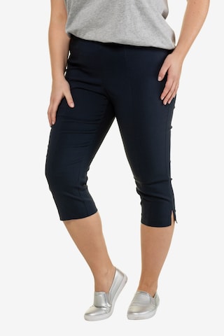 Coupe slim Pantalon Ulla Popken en bleu : devant