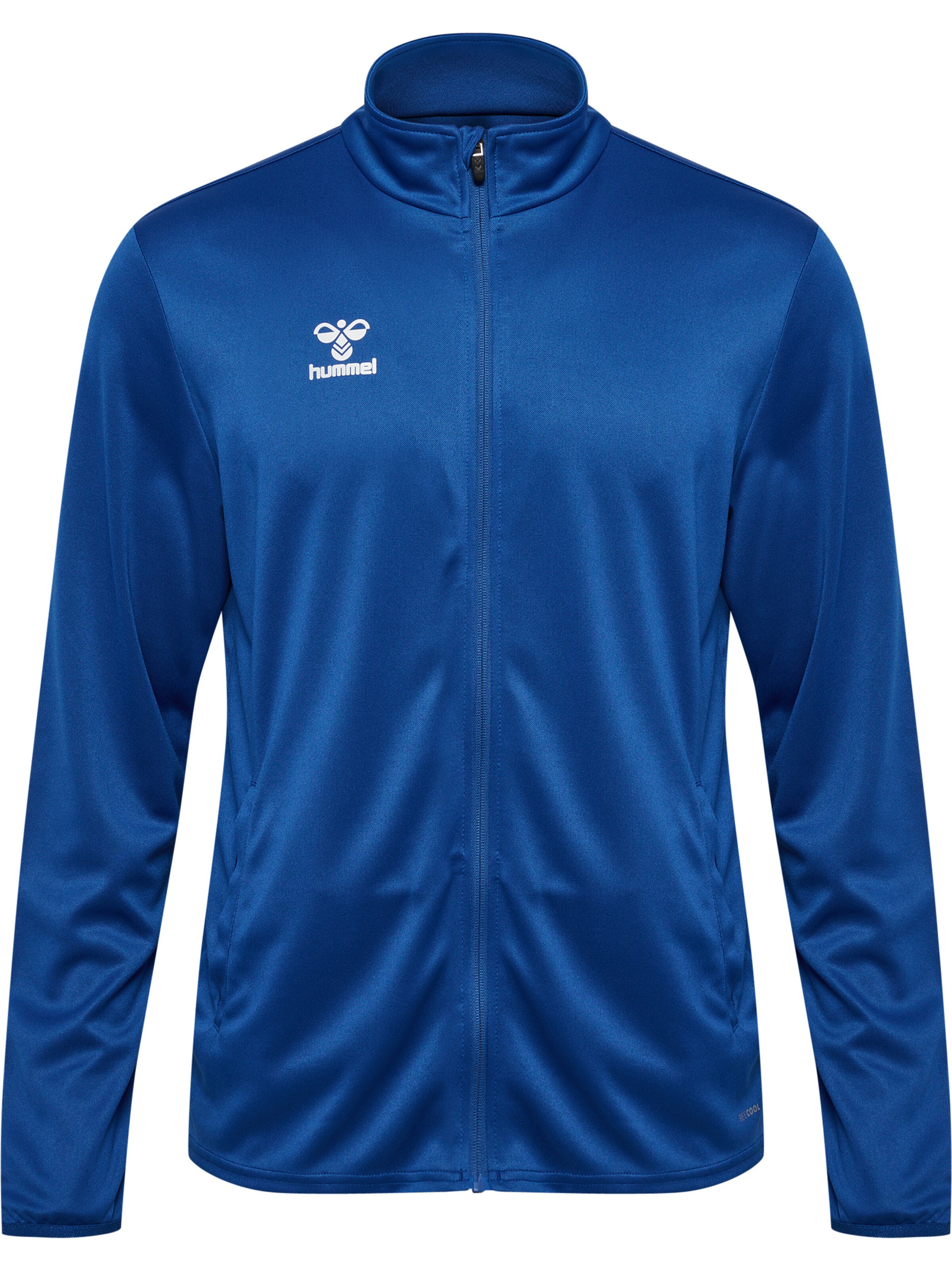 Hummel Sweatjacke  'ESSENTIAL' in Blau: Vorderseite