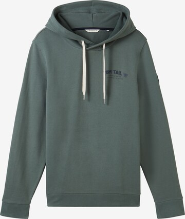 Sweat-shirt TOM TAILOR en vert : devant