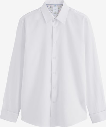 Next Слим Рубашка в Белый: спереди