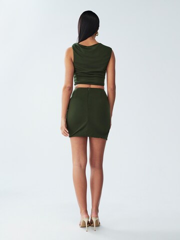 BWLDR Top 'PRIA' in Green: back