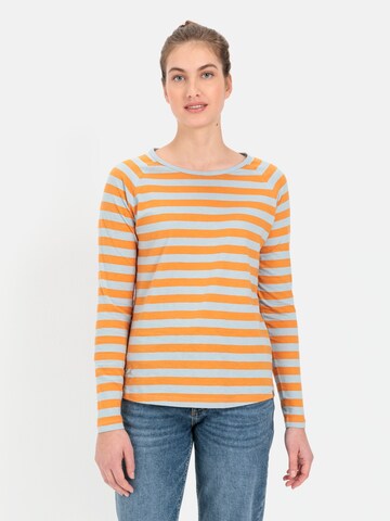 CAMEL ACTIVE Langarmshirt aus nachhaltiger Baumwolle in Orange: predná strana