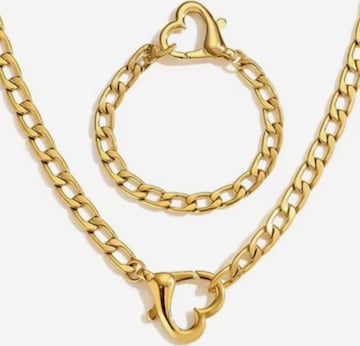 ROUGEMONT Jewellery Jewelry Set 'Statement Schmuckset Armband und Halskette' in Gold: front