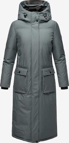 NAVAHOO Winter coat 'Wolkenfrost XIV' in Blue: front