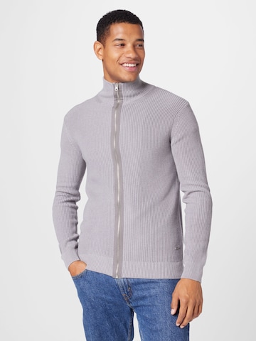 Vestes en maille 'Dodson' INDICODE JEANS en gris : devant