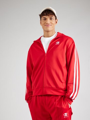 Champion Authentic Athletic Apparel Sweatjacke in Rot: Vorderseite