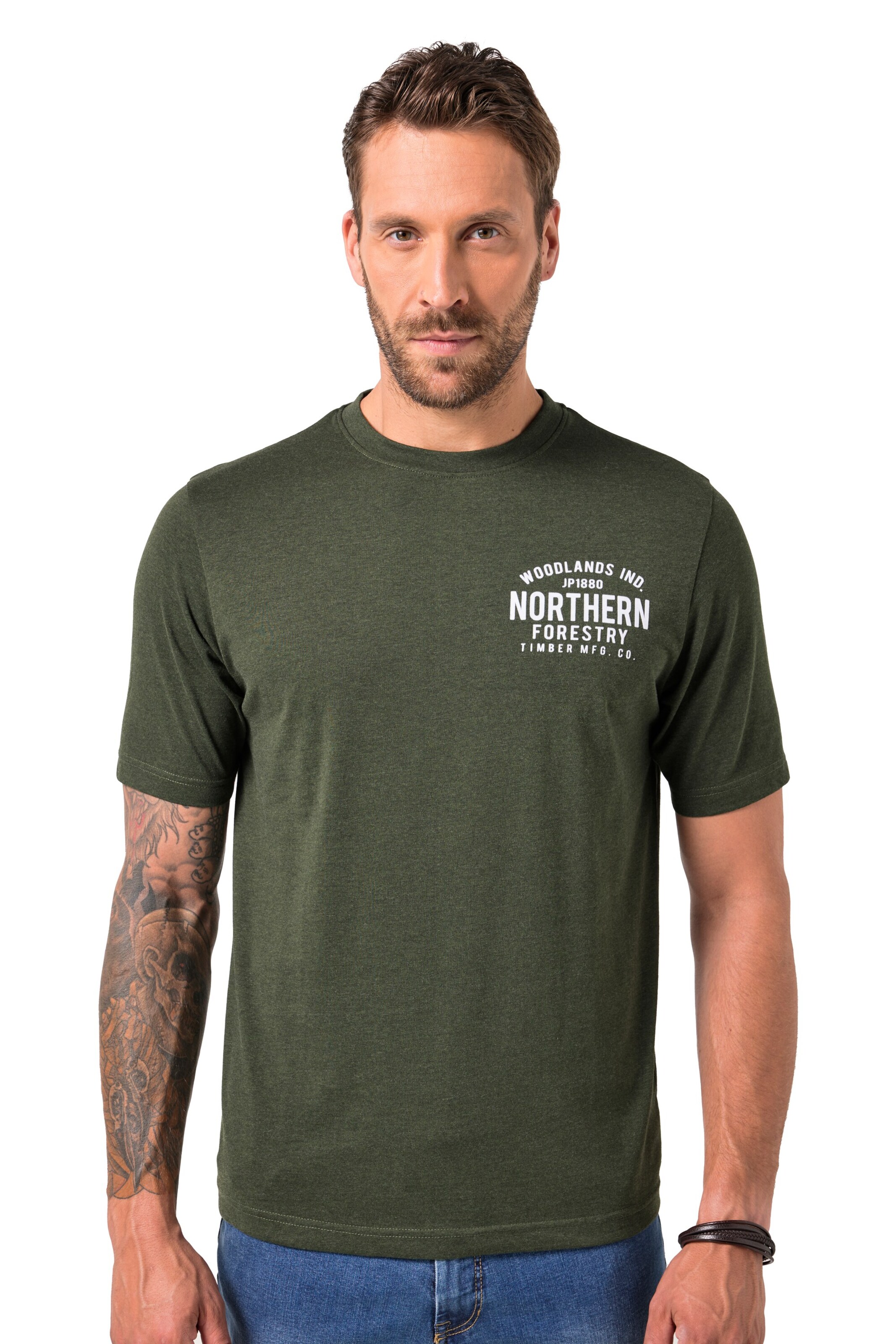 JP1880 Shirt in Green: front