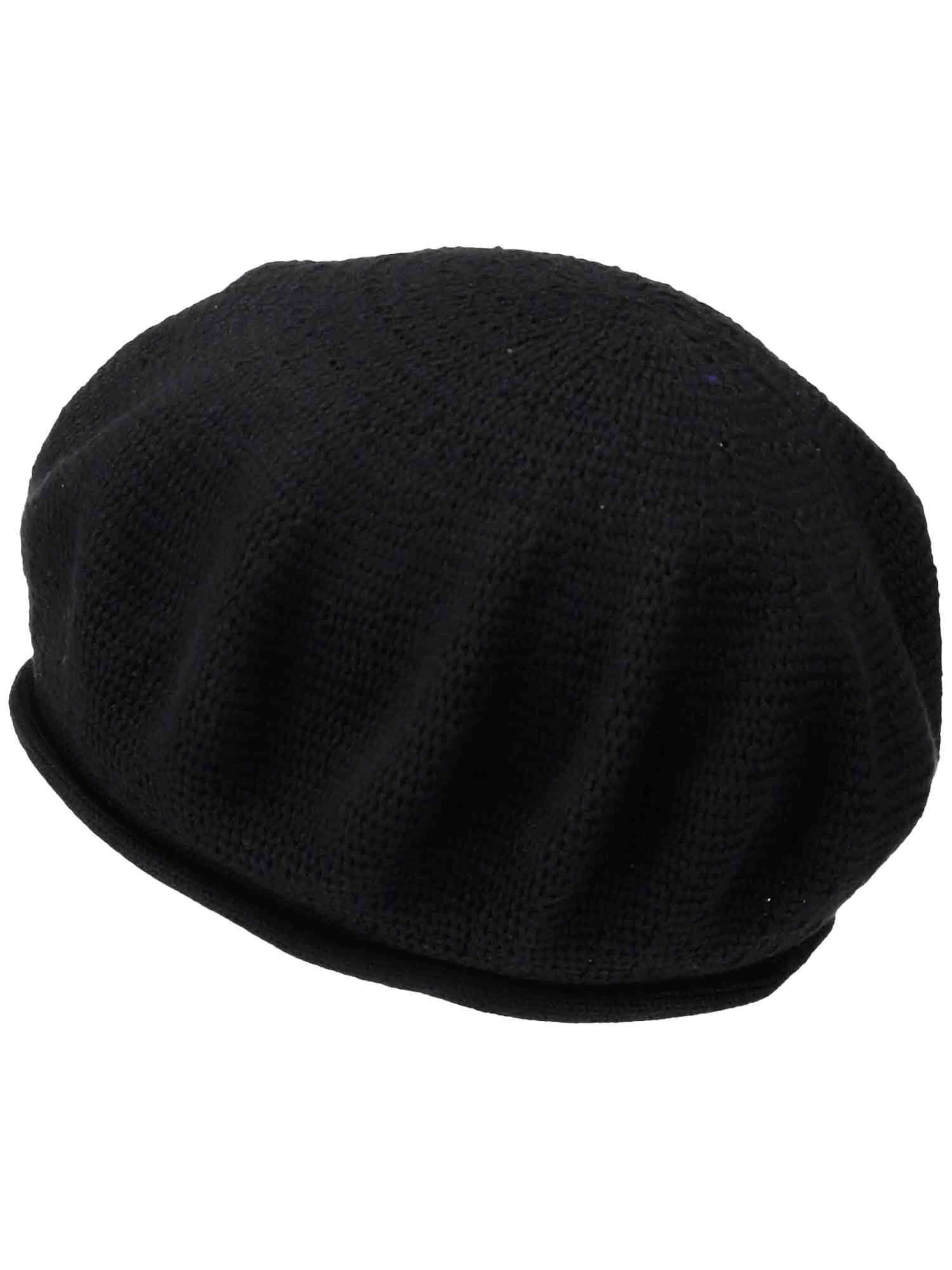 LOEVENICH Mütze in Schwarz: Vorderseite