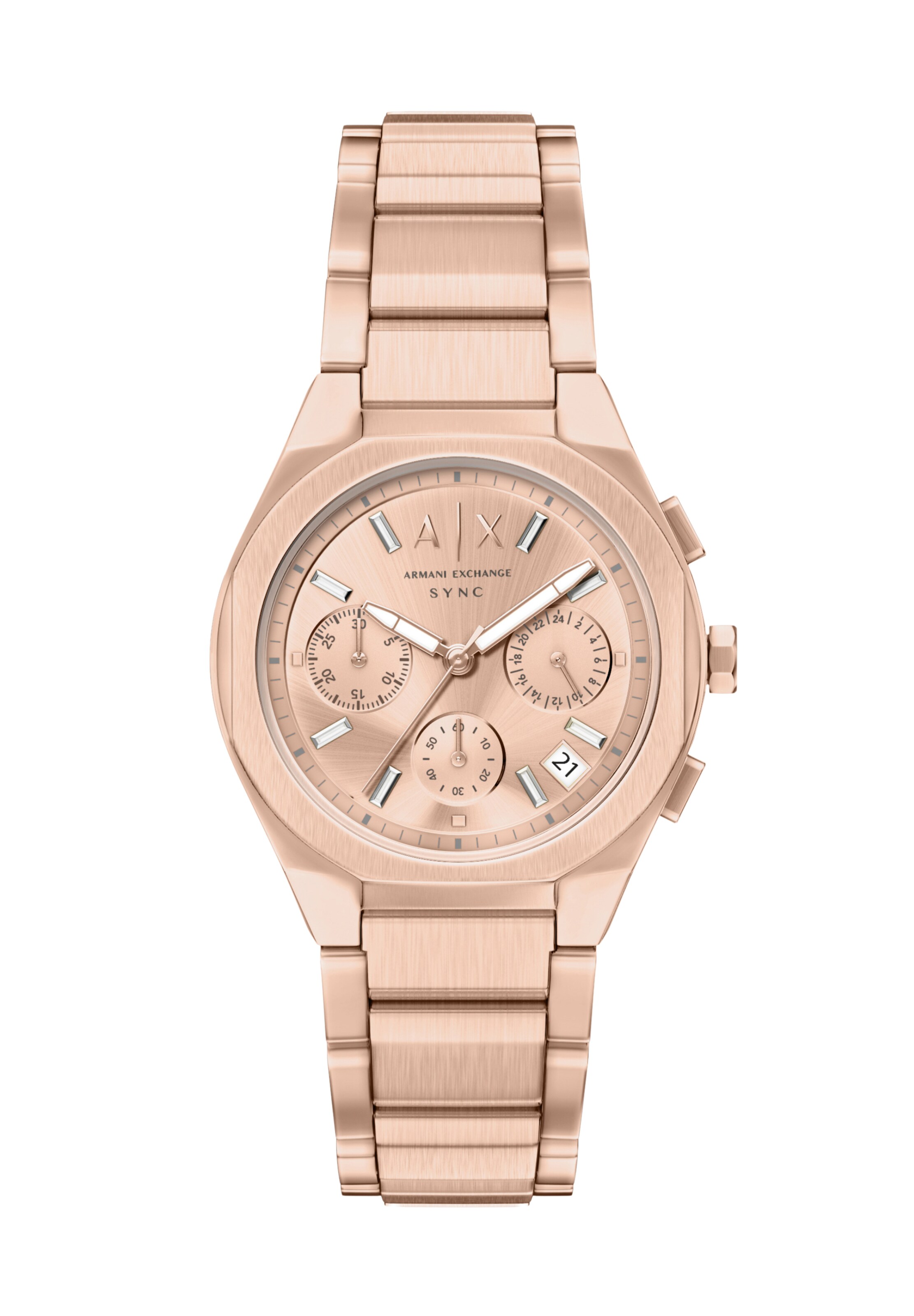 ARMANI EXCHANGE Uhr in Pink: Vorderseite