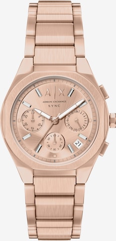 ARMANI EXCHANGE Uhr in Pink: Vorderseite