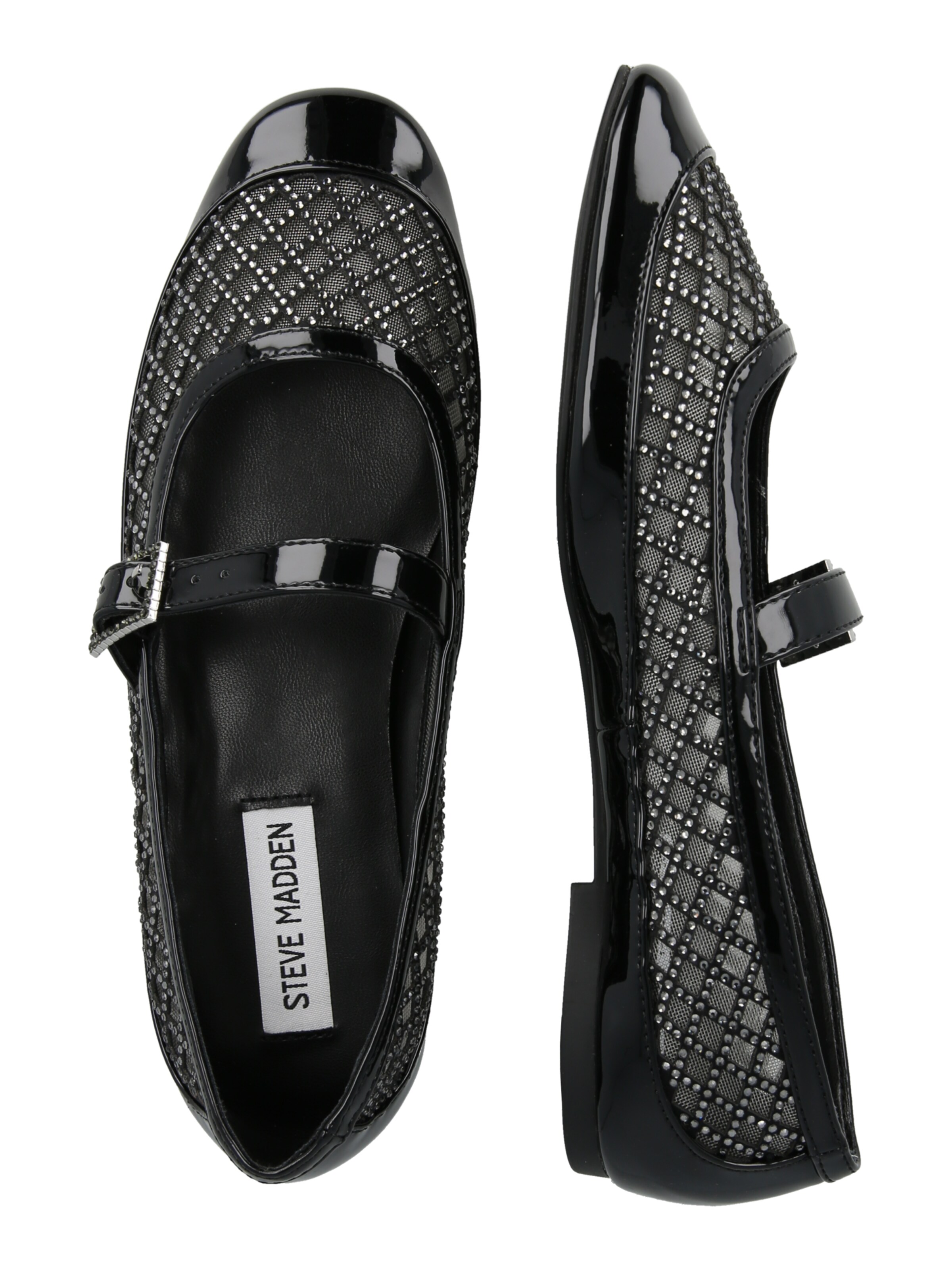 STEVE MADDEN Bokaszíj balerina 'Well-Done' - fekete