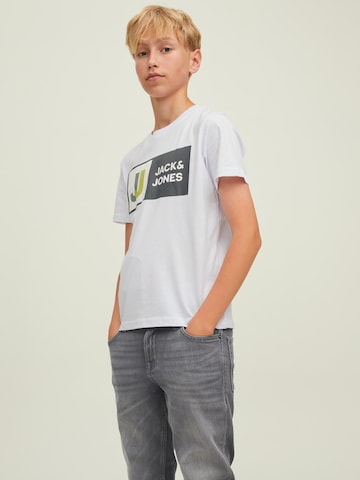 Jack & Jones Junior Μπλουζάκι σε λευκό: μπροστά