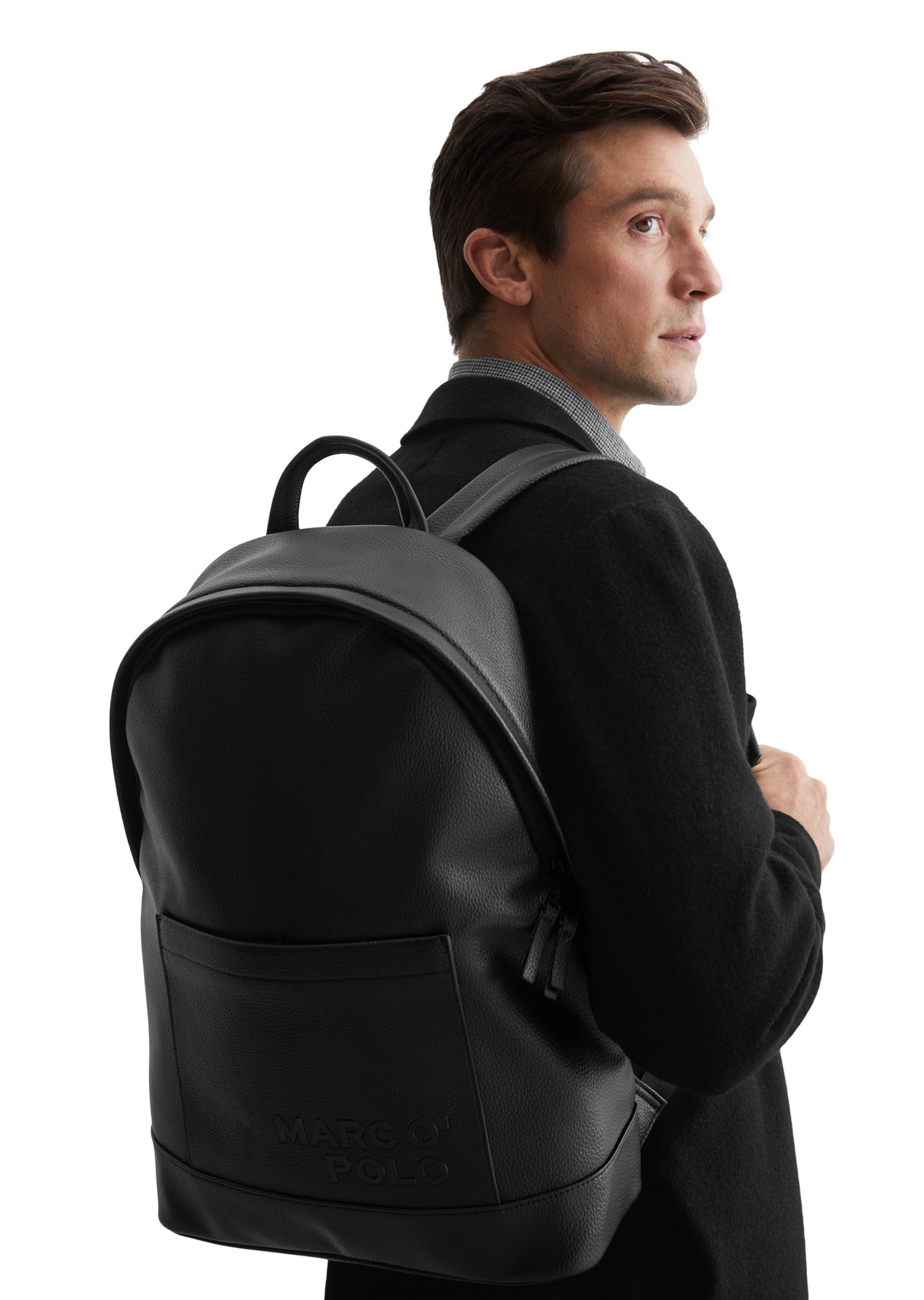 Marc O'Polo Backpack in Black: front