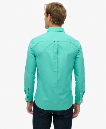 Superdry Slim fit Overhemd in Groen