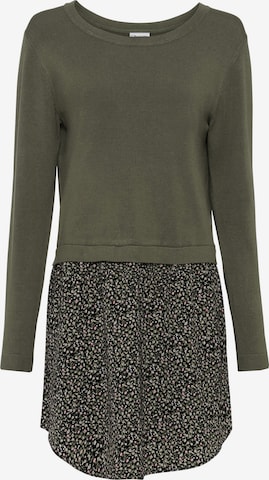 bonprix Feinstrickpullover in Grün: Vorderseite