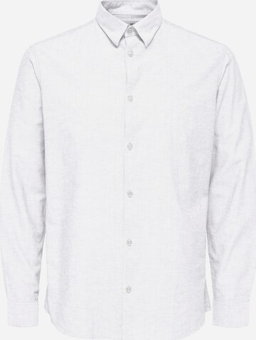 SELECTED HOMME - Camisa clássica em branco: frente